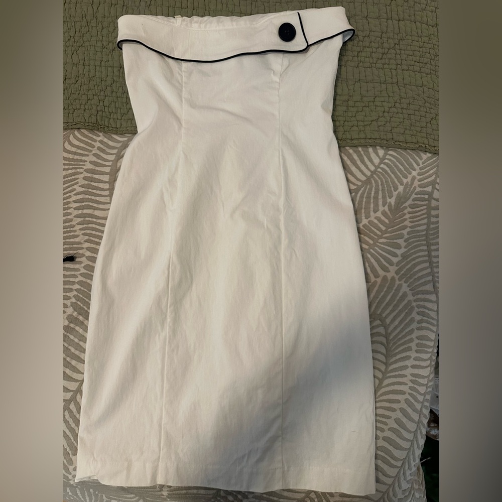 Express Strapless White Dress